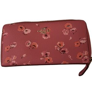 Coach Pink Floral Women's Wallet